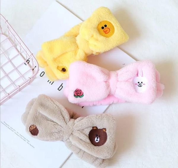 

headband korean cute hair band women cartoon chick face wash