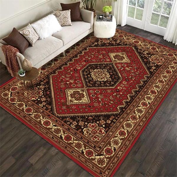 

carpets large area rugs persian style national printed for living room bedroom anti-slip floor mat kitchen tapete