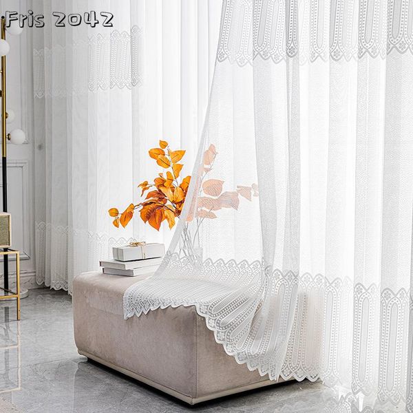 

curtain & drapes simple and modern partition curtains finished custom white translucent for living dining room bedroom