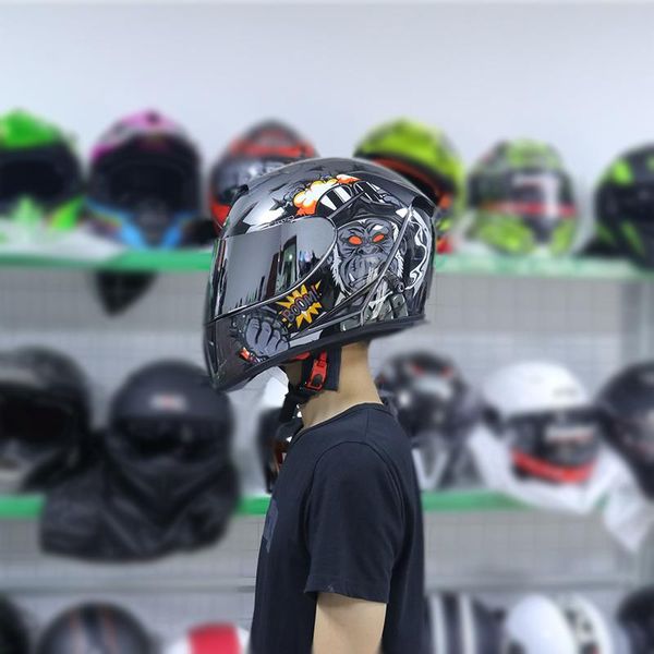 

motorcycle helmet double mirror racing motorcycle helmet modem