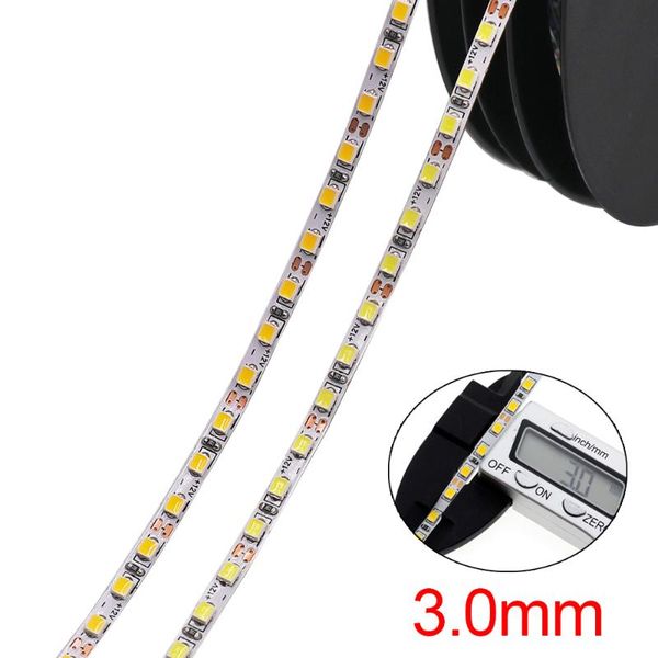 

strips 5m high brightness led strip smd 2025 3mm pcb flexible light lamp tape 168leds/m stripe commercial backlight 12v