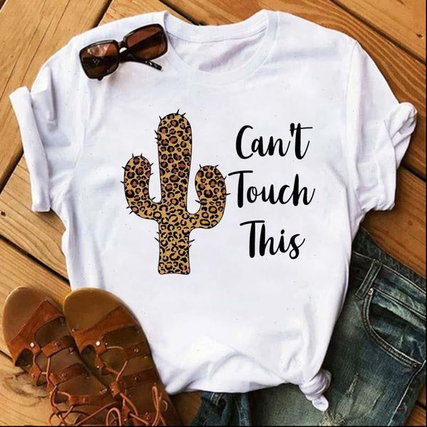 

womens t shirts cartoon cactus printed shirt women summer short sleeves funny female harajuku o neck tshirts tees femme, White