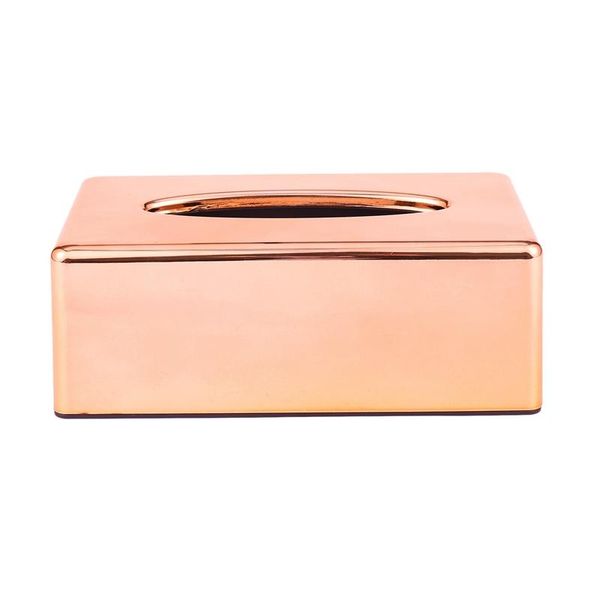 

tissue boxes & napkins paper rack elegant royal rose gold car home rectangle shaped box container napkin holder