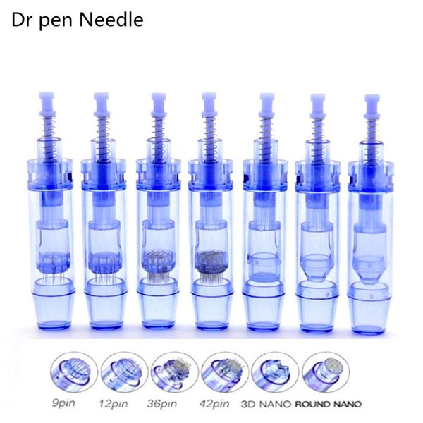 

tattoo needles high-quality 10/50/100pcs electric derma pen needle 9/ 12/ 36/ 42/ nano cartridges bayonet for ultima a1 micro