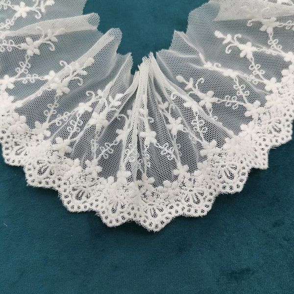 

ribbon 3m ivory handmade diy accessories original beige mesh embroidery lace baby clothes dress leader trim skirt bottom 10cm, Pink;blue