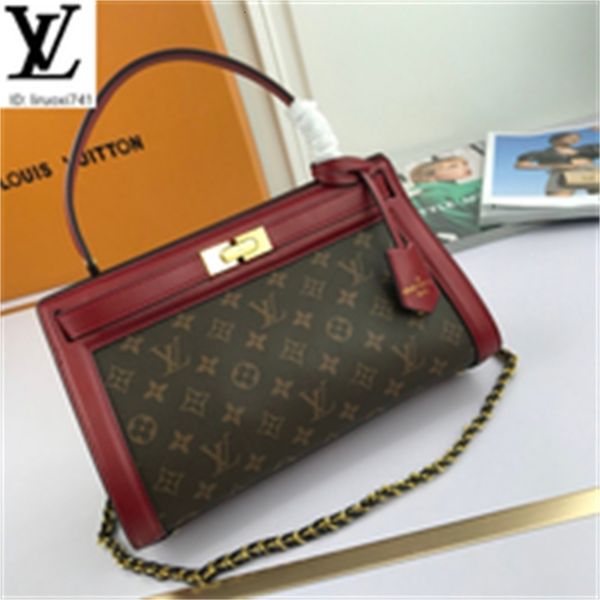 

brand designer luxury m9568 red presbyopia leather chain bag women handbags iconic bags handles shoulder bags totes cross body bag clutc