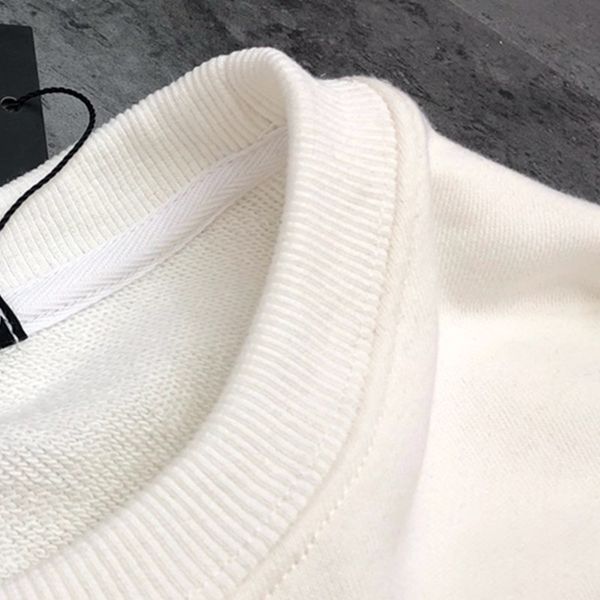 

new couple's casual round neck sweater with graffiti letter printinghrx1, Black