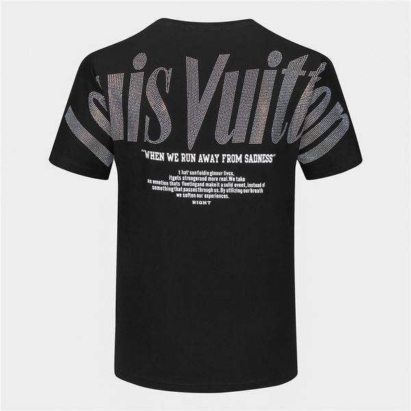 

women designer t shirts for men short sleeve cotton blend for summer fashion brand t shirt with brand letter embroidery 2 colors wholesale, White;black