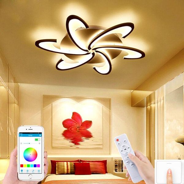 

factory direct nordic modern minimalist living room bedroom led ceiling lamp windmill l lamp app intelligent ceiling
