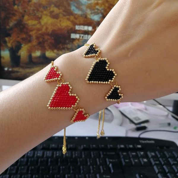 

charm bracelets shinusboho bracelet for women miyuki beads adjustable link chain lovers pulseras jewelry couple handmade gifts men, Golden;silver