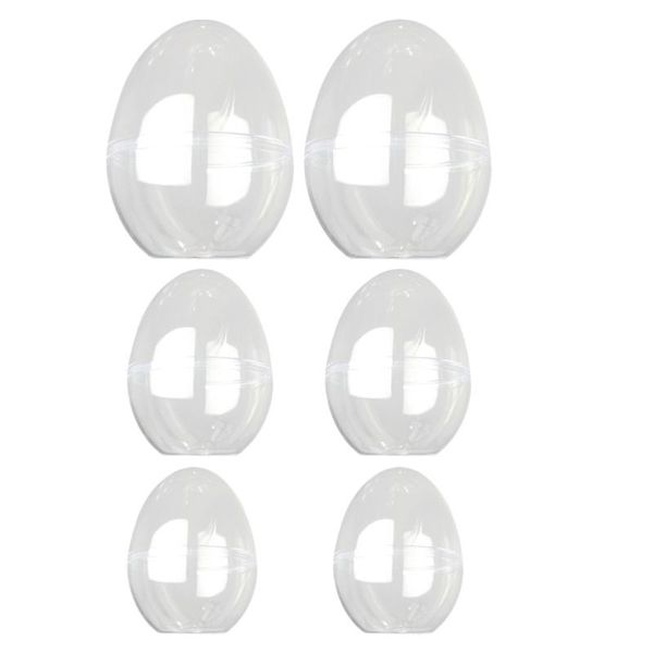 

6pcs creative box transparent bauble ornamental container