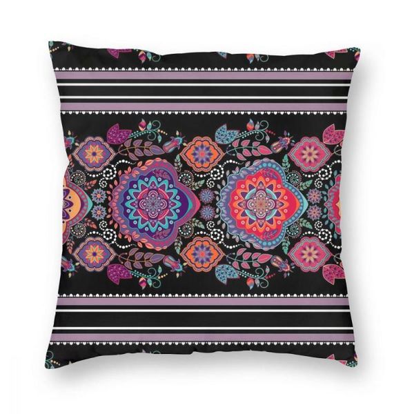 

art mandala hippie bohemian square pillow case decorative pillow novelty pillowcase