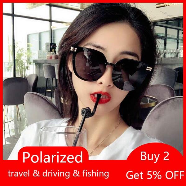 

sunglasses trendy polarized womens sun glasses black vintage shades korea round summer fishing eyewear zonnebril, White;black