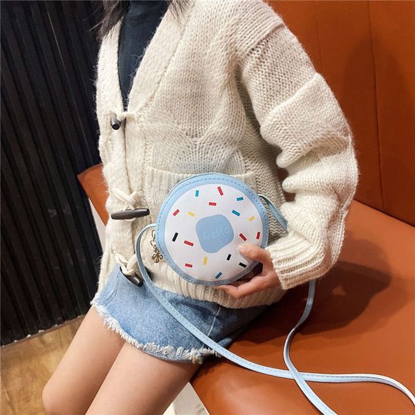 

straddle single shoulder children's change package cartoon round bag small