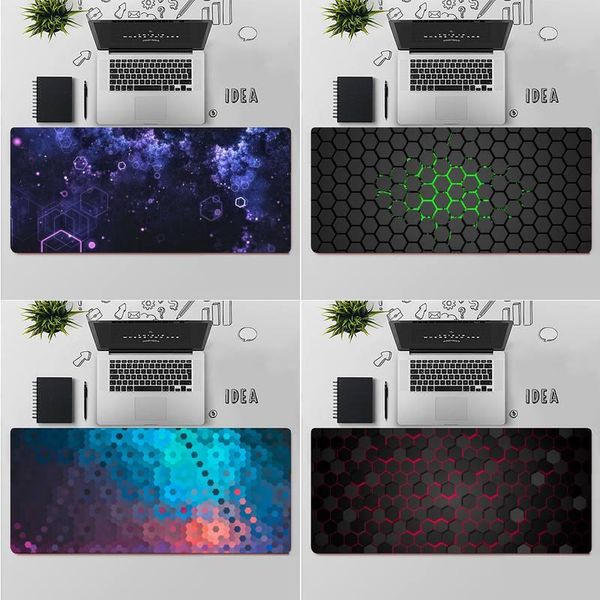 

mouse pads & wrist rests zoroxu cool grid honeycomb gaming player desk laprubber mat table rug pc notebook wholesale