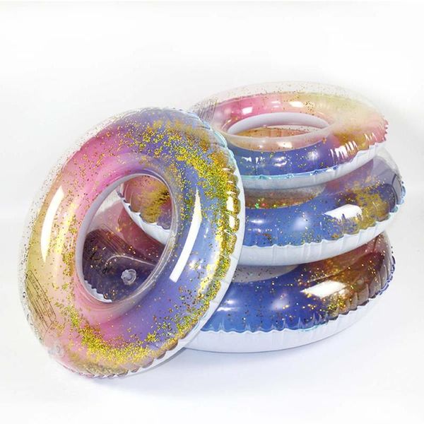 

life vest & buoy sequins color round swimming ring thicken men's and women's inflatable lifebuoy children's
