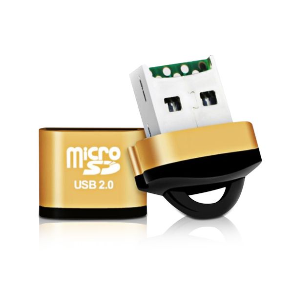 USB Micro SD/TF Kartenleser-Adapter USBs 2.0 Mini-Handy-Speicherkartenleser Hochgeschwindigkeitsadapter für Laptop-Zubehör uf158