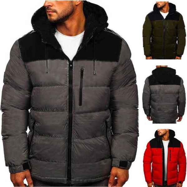 

men's jackets highly warm stylish all match winter coat soft jacket zipper for work, Black;brown