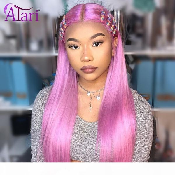 

hd lace frontal wigs pink yellow blue 613 blonde colored human hair wigs straight lace front peruvian virgin human hair wig, Black;brown