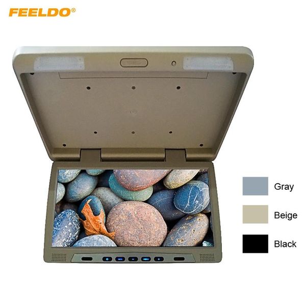 

car video feeldo dc24v 20.1" roof mounted lcd bus monitor flip down tft with ir transmitter 3 colors #fd-1298