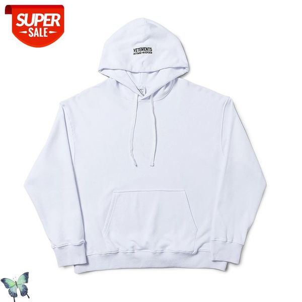 

Autumn Winter Vetements Logo Print Hoodies Sweatshirt Men Women Loose Cotton High Quality Vetements Pocket Hooded Sweatshirts #lD4v, Black