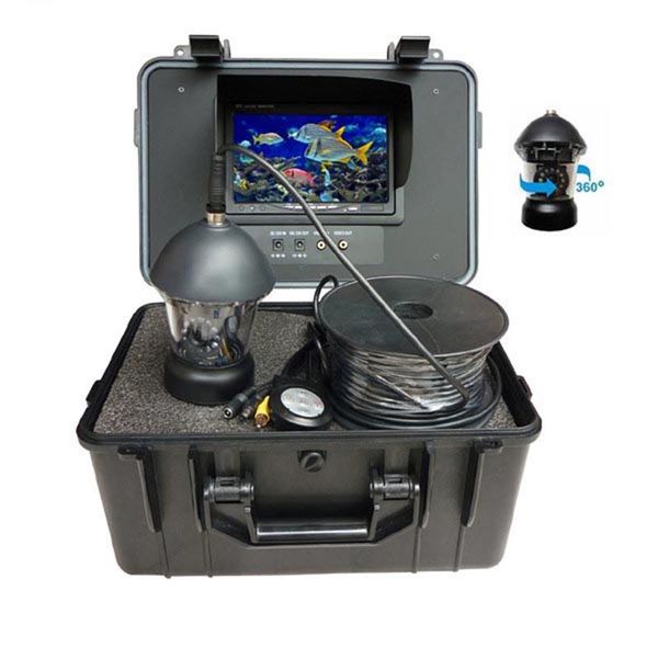 

cameras 7 inch monitor 20meters depth 360 degree rotate camera underwater fishing system with dvr function