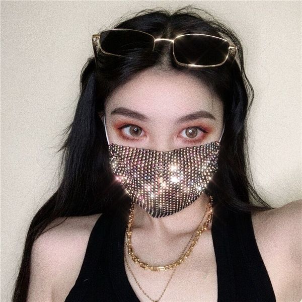 

mask women's with diamond summer flash color fashion