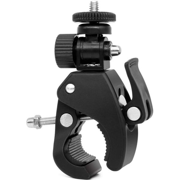 

car & truck racks 1/4 camera dv dslr bike bicycle motorbike handlebar clamp bracket screw clip tripods holder for