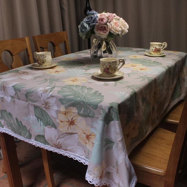 

curcya thick canvas 100% cotton tablecloths for dining tables decorative table cover cloth or coffee store l restaurant