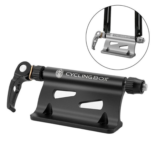 

car & truck racks 1pc bike carry rack 16.1cm bicycle mount bracket durable carrier quick release holder front fork lock accessories