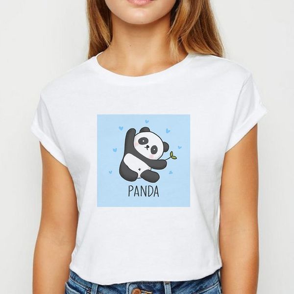 

style animal tshirt female spring summer t shirt harajuku creative cartoon simple white round collar t-shirt
