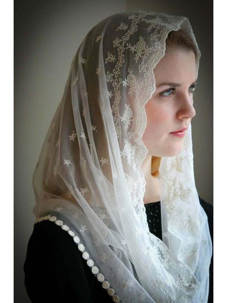 

bridal veils 2021 arrival lace muslim wedding veil ivory, black
