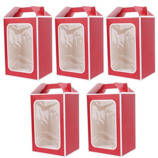 

gift wrap 5pcs stylish christmas box portable xmas case open window