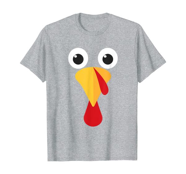 

turkey face shirt funny thanksgiving adults kids clothes, White;black