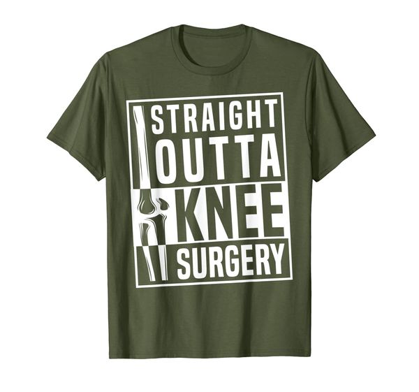 

Straight Outta Knee Replacement Surgery Funny Get Well Gift T-Shirt, Mainly pictures