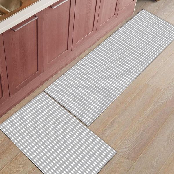 

carpets 2pcs/set lattice dirty-proof simple doormat entrance front door rug bathroom kitchen living room carpet anti-slip floor mats