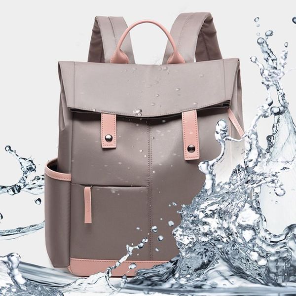 

outdoor bags aelicy black backpack lady solid color waterproof multi pocket multifunctional student school bag