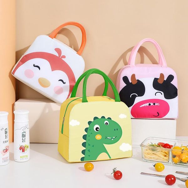 

storage bags lunch bag cooler tote portable insulated box funny cartoon kids bento breakfast food picnic travel