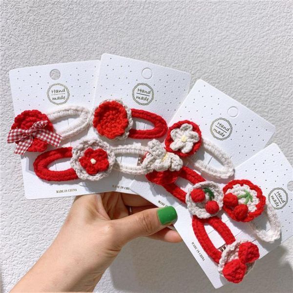 

hair accessories small flowers clips grips for girls children styling tools kids pins ins bb, Slivery;white