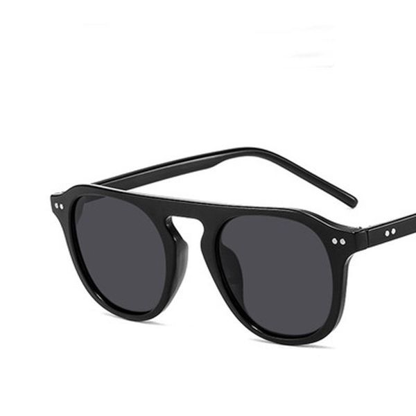 

sunglasses 2021 korean retro men and women trend jelly color wild with rivet design, White;black