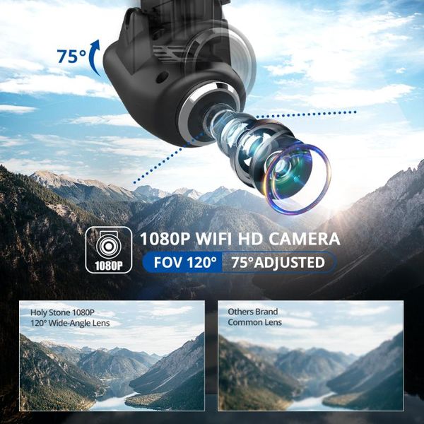 

drones holy stone hs120d drone 1080p 2k hd camera gps fpv profissional wifi rc quadcopter 120fov quadrocopter toys