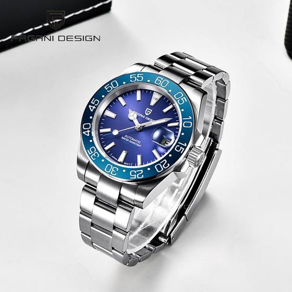

wristwatches pagani designed the 2021 brand of men's automatic mechanical watch stainless steel waterproof sapphire glass reloj, Slivery;brown