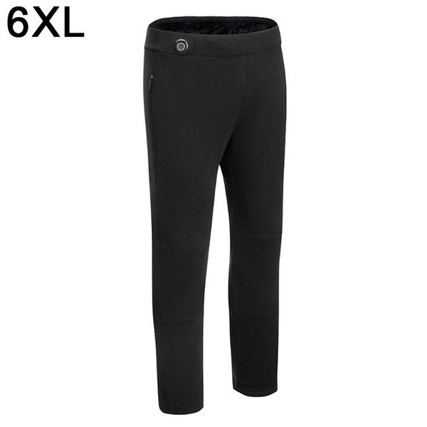 

running pants usb smart thermal men's winter heating outdoor male skiing camping trouser knee waist heat windproof, Black;blue