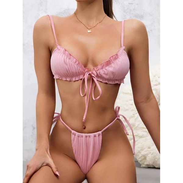 

women's swimwear 2021 two-piece swimsuits women dresses clothes bikini set removable bathing suits feminino beach separate, White;black