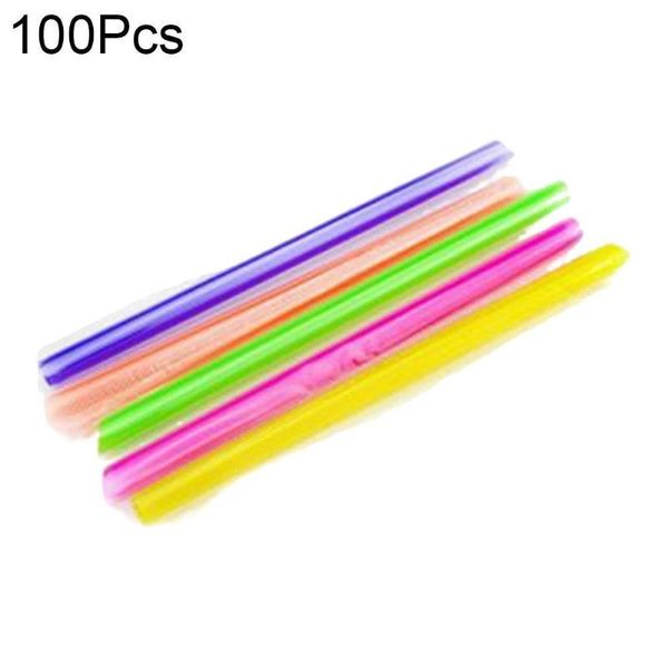 

drinking straws 100pcs/set colorful bubble tea milk disposable big wide straw boba smoothie bar party supplies