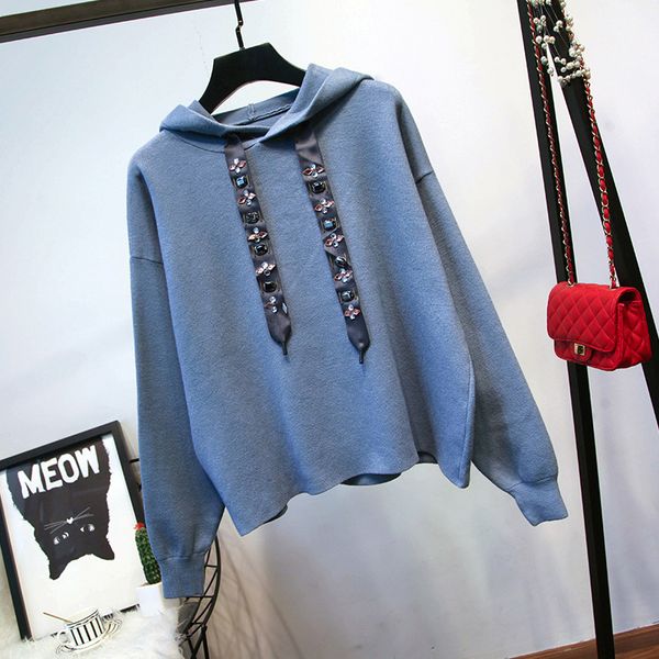 

suit women's sports large plus size xl-5xl tracksuit hooded sweater+pants two piece set and pant sportwear warm mat io8m, Gray