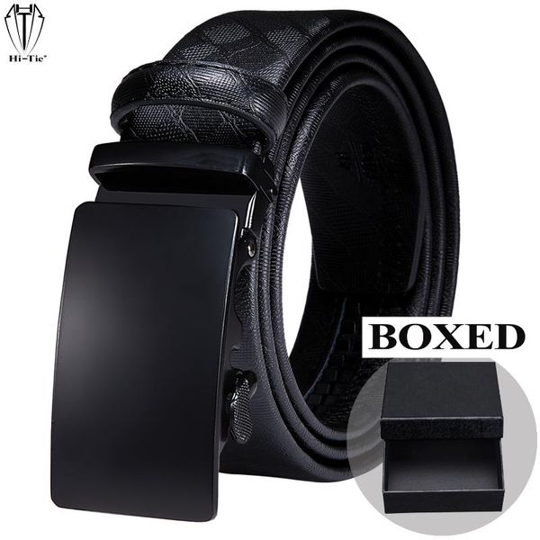 

belts designer boxed black genuine leather mens automatic buckles formal waistband ratchet for dress jeans gift xxxl, Black;brown