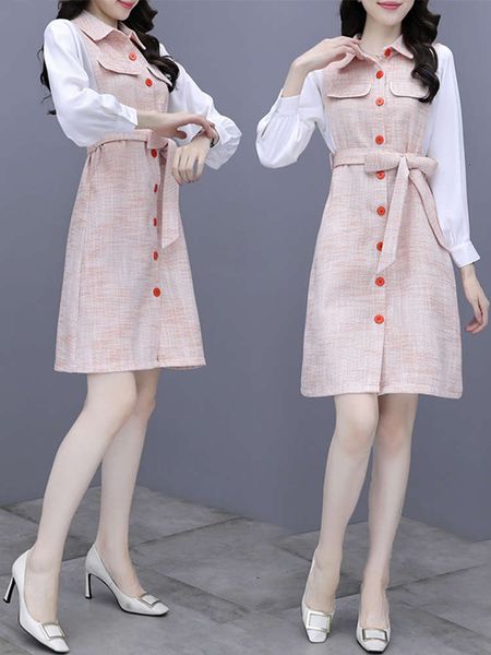 

xiaoxiangfeng dress autumn 2021 new design for women, Black;gray