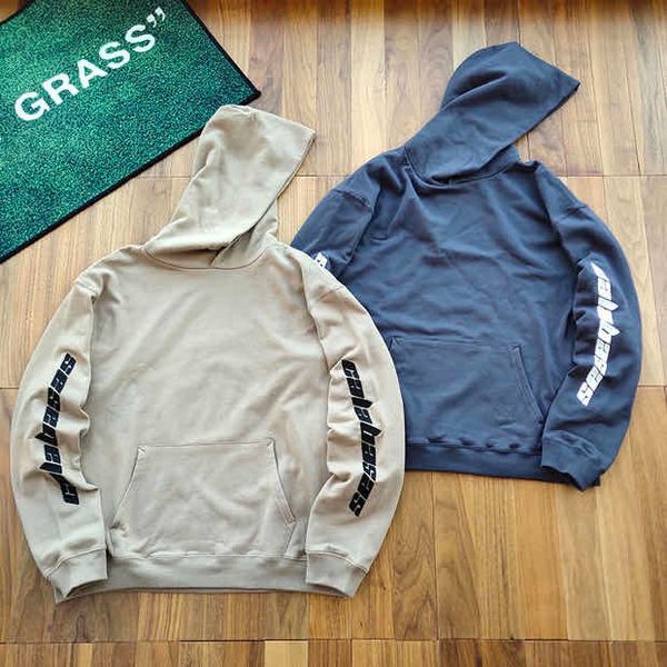 

2021 new temporada 5 kanye west das mulheres dos homens do hoodie casaco com capuz camisolas calabasas slido de alta qualidade hoody pullove, Black