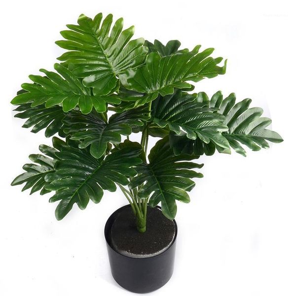 

bouquet/12 leaves artificial plastic green kwai leaf tree plant for home wedding table decoration fake bonsai accessories decorative flowers